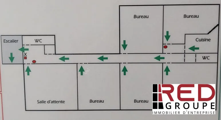 plan lot N1 Bureaux en zone d'activité à Marseille – 116 m² à vendre ou louer 
