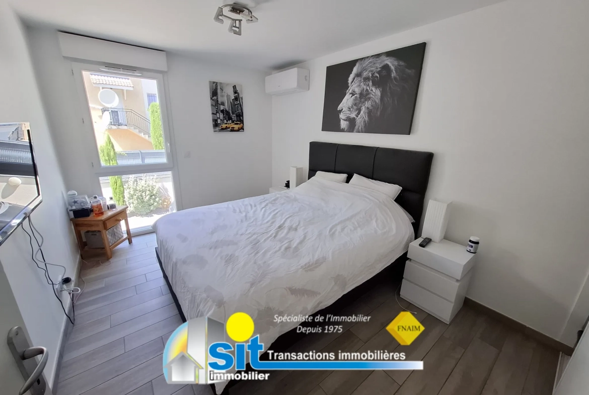 Appartement 3 pièces avec terrasse, garage double et parking privé à Jardin 