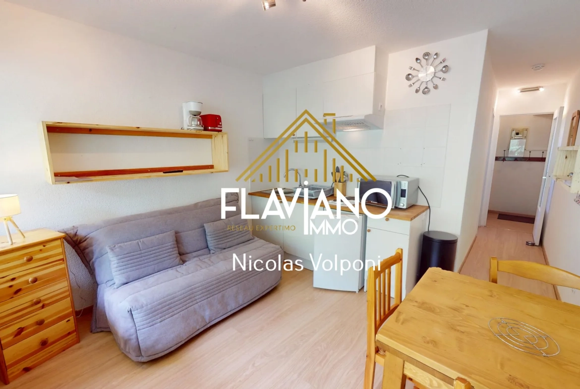 Appartement T2 de 24,50 m² au Le Sauze avec station skiing et parking 