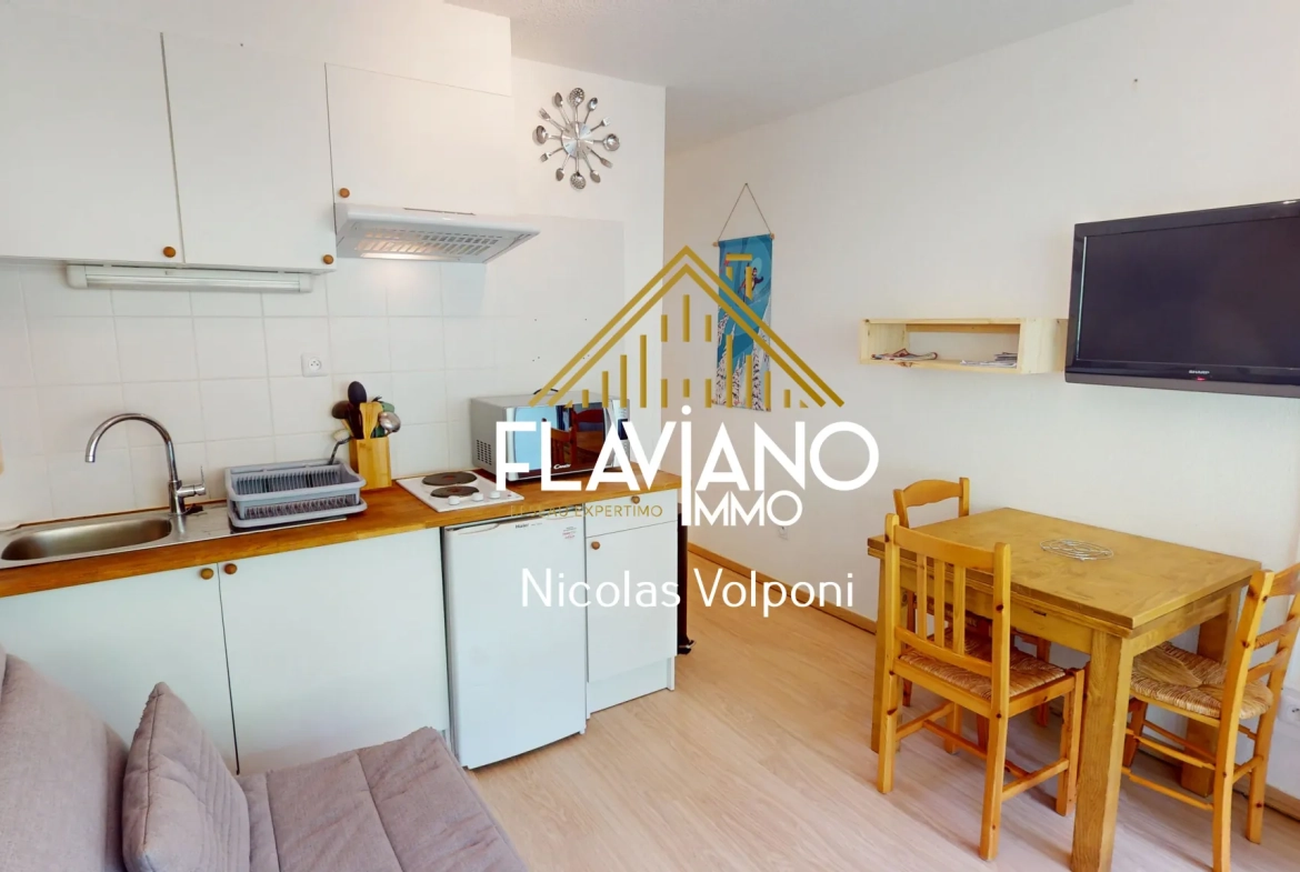 Appartement T2 de 24,50 m² au Le Sauze avec station skiing et parking 