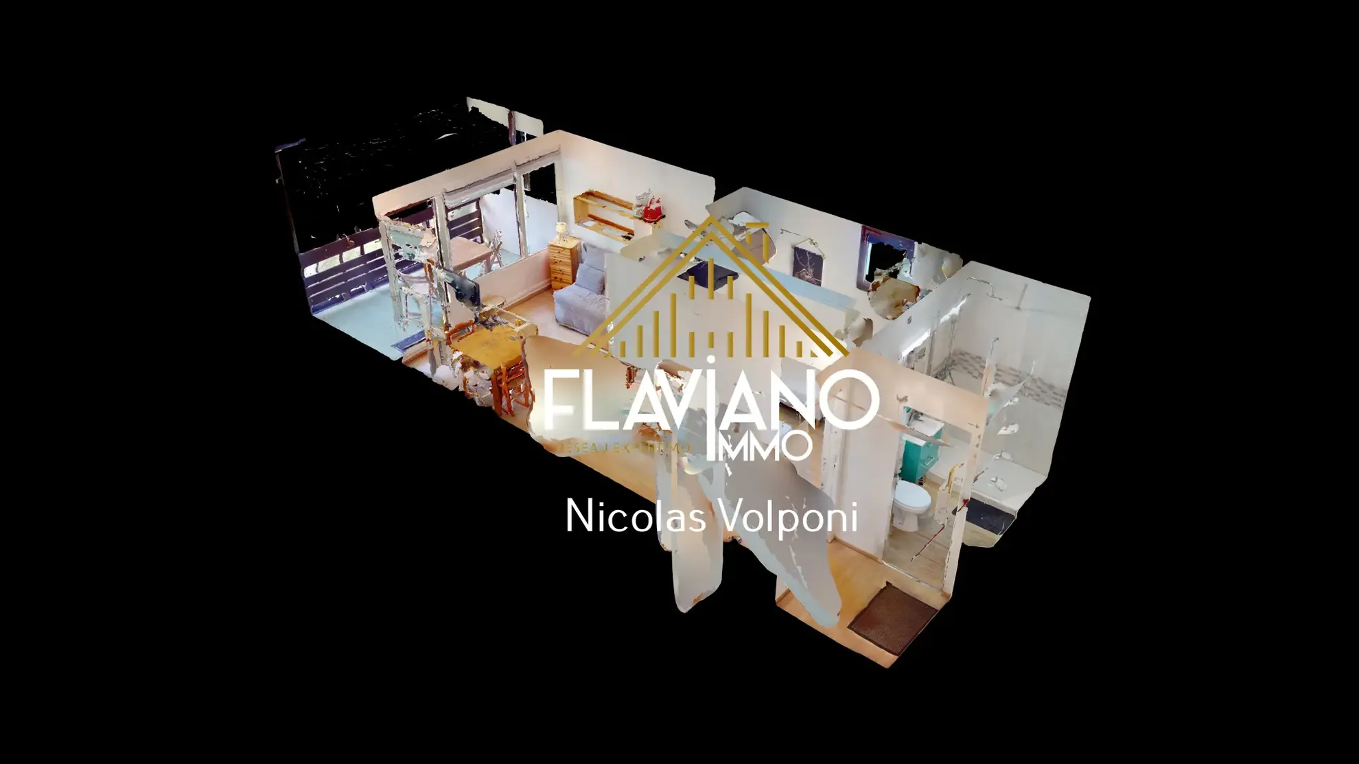 Appartement T2 de 24,50 m² au Le Sauze avec station skiing et parking 