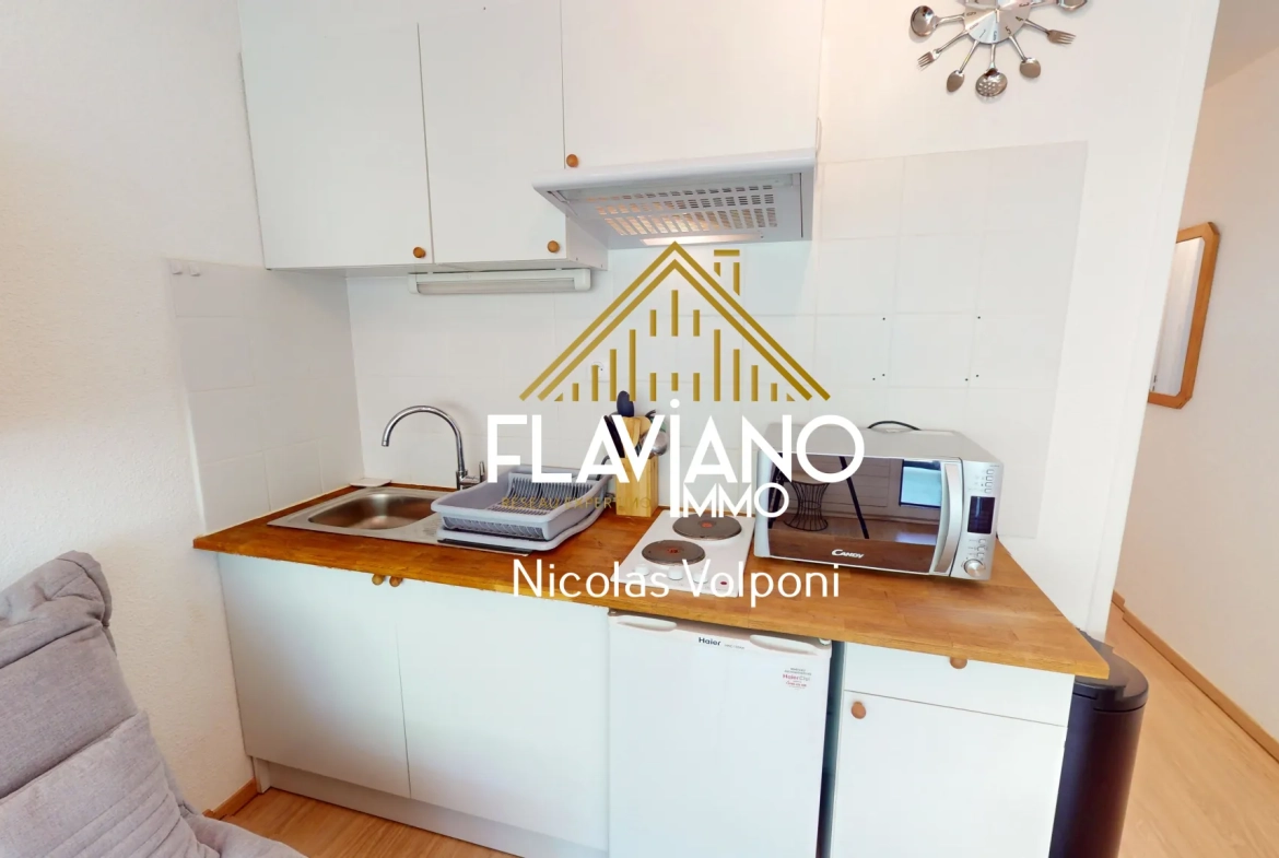 Appartement T2 de 24,50 m² au Le Sauze avec station skiing et parking 