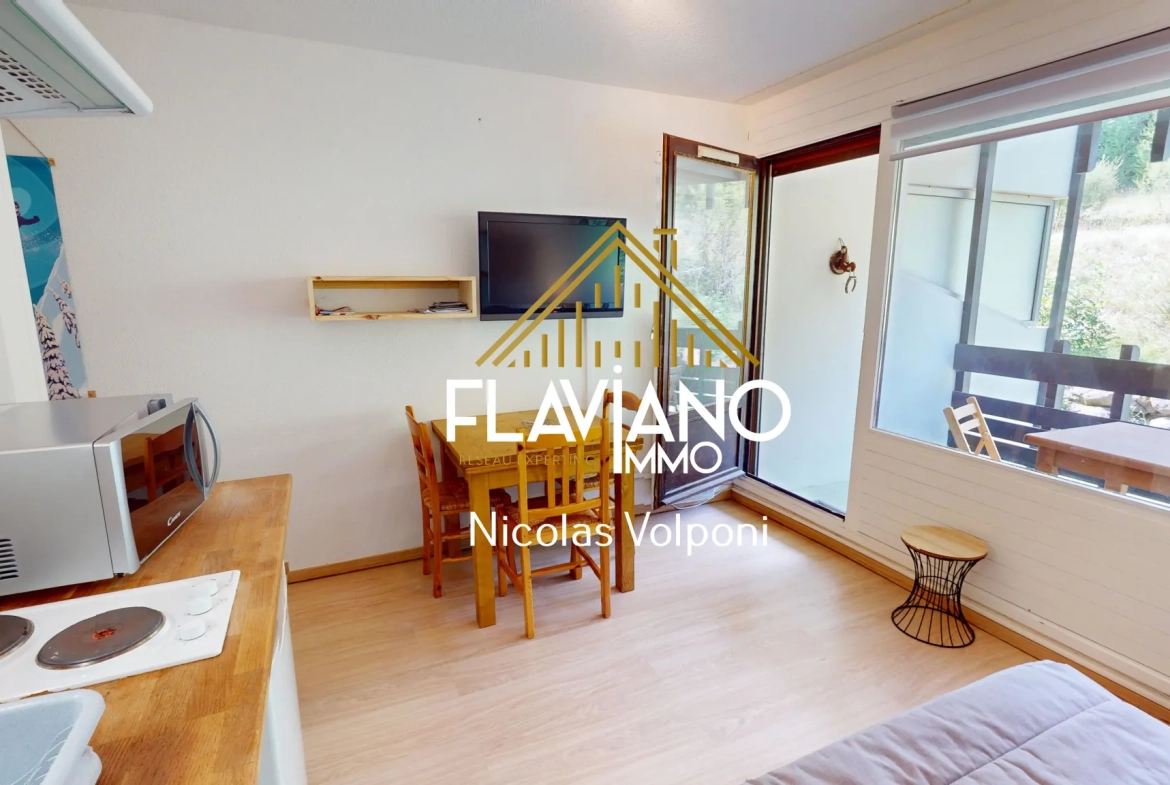 Appartement T2 de 24,50 m² au Le Sauze avec station skiing et parking 