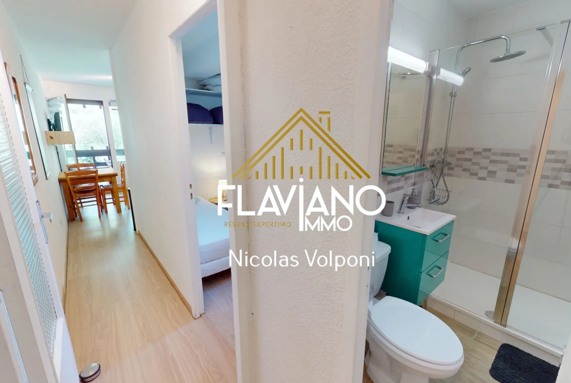 Appartement T2 de 24,50 m² au Le Sauze avec station skiing et parking 