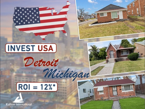 Maison familiale à vendre à Détroit, Michigan - Investissement locatif rentable