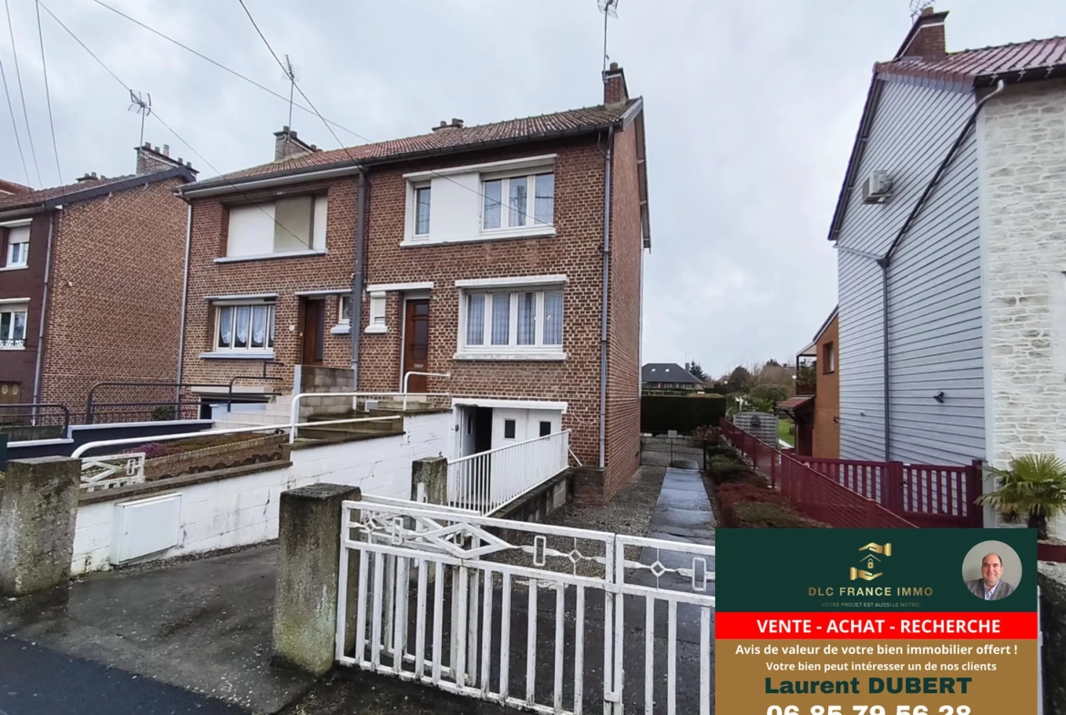 Maison à vendre à Aulnoye-Aymeries avec 3 chambres et garage - Secteur calme 