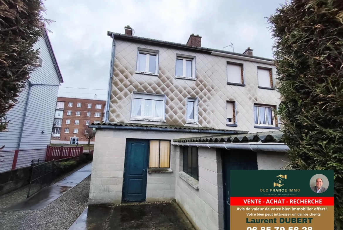 Maison à vendre à Aulnoye-Aymeries avec 3 chambres et garage - Secteur calme 