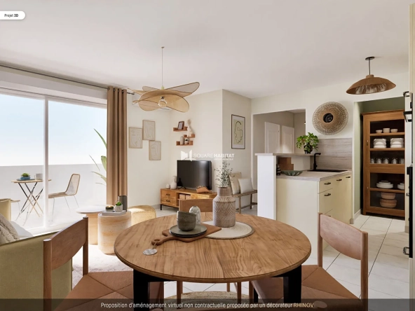 Appartement 3 pièces à Gap avec terrasse et parking, idéal investisseur ou résident