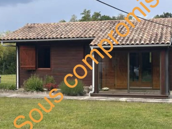 Maison en ossature bois sur terrain boisé à Berson, idéal pour premier achat ou investissement