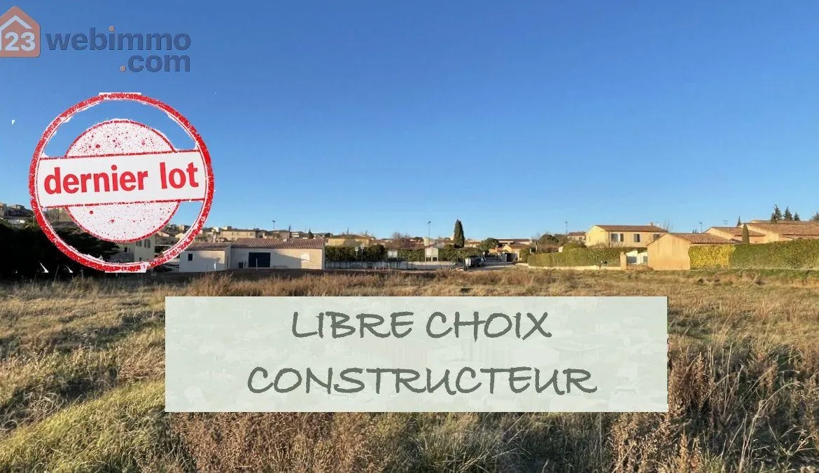 Terrain constructible de 512 m² à Pourrières avec vue sur la Sainte Victoire 