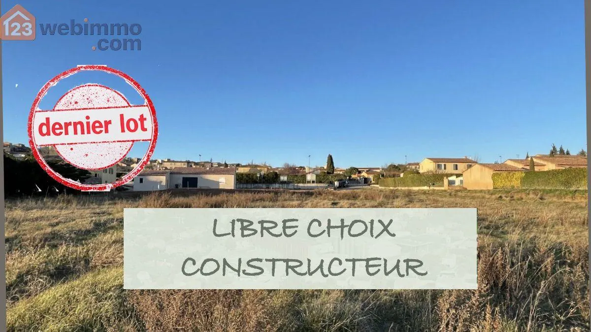 Terrain constructible de 512 m² à Pourrières avec vue sur la Sainte Victoire 