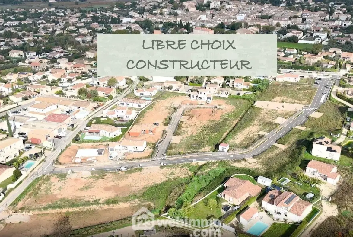 Terrain constructible de 512 m² à Pourrières avec vue sur la Sainte Victoire 