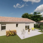 Maison 2 chambres de 66 m² à Bergerac avec terrain de 700 m²