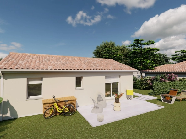Maison 2 chambres de 66 m² à Bergerac avec terrain de 700 m²