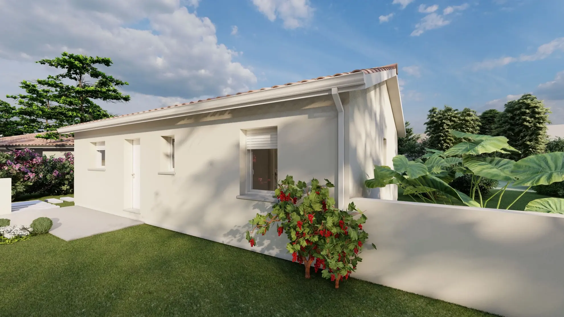 Maison 2 chambres de 66 m² à Bergerac avec terrain de 700 m² 