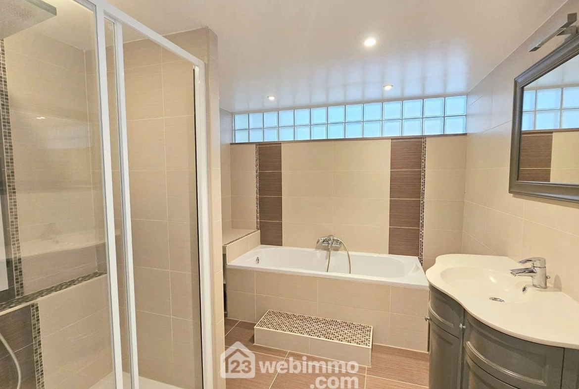 Appartement de 123 m² avec jardin privé à Héricy, proche de la gare 