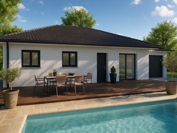 Maison neuve de 90 m² avec jardin sud à Le Pont-de-Beauvoisin