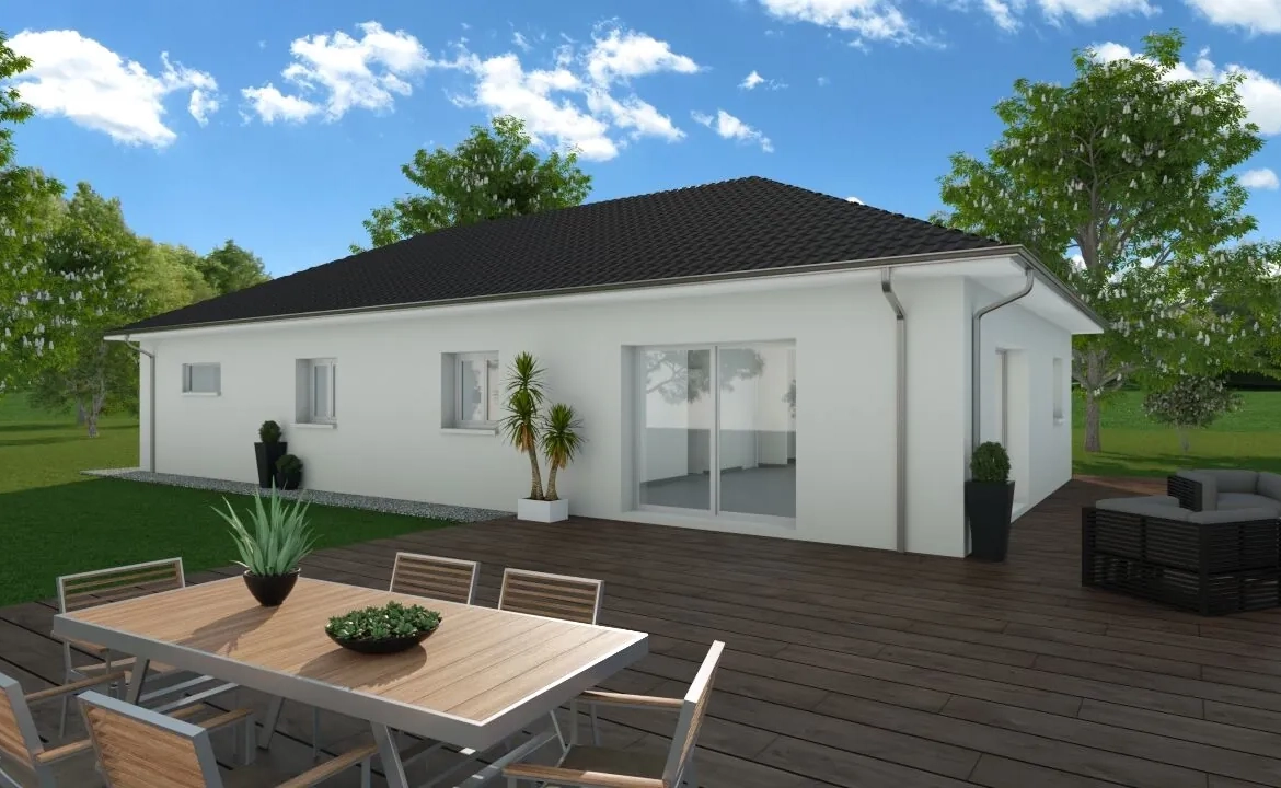 Maison neuve de 90 m² avec jardin sud à Le Pont-de-Beauvoisin 