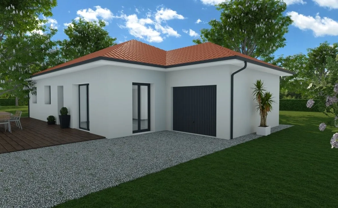 Maison neuve de 90 m² avec jardin à Le Pont-de-Beauvoisin 