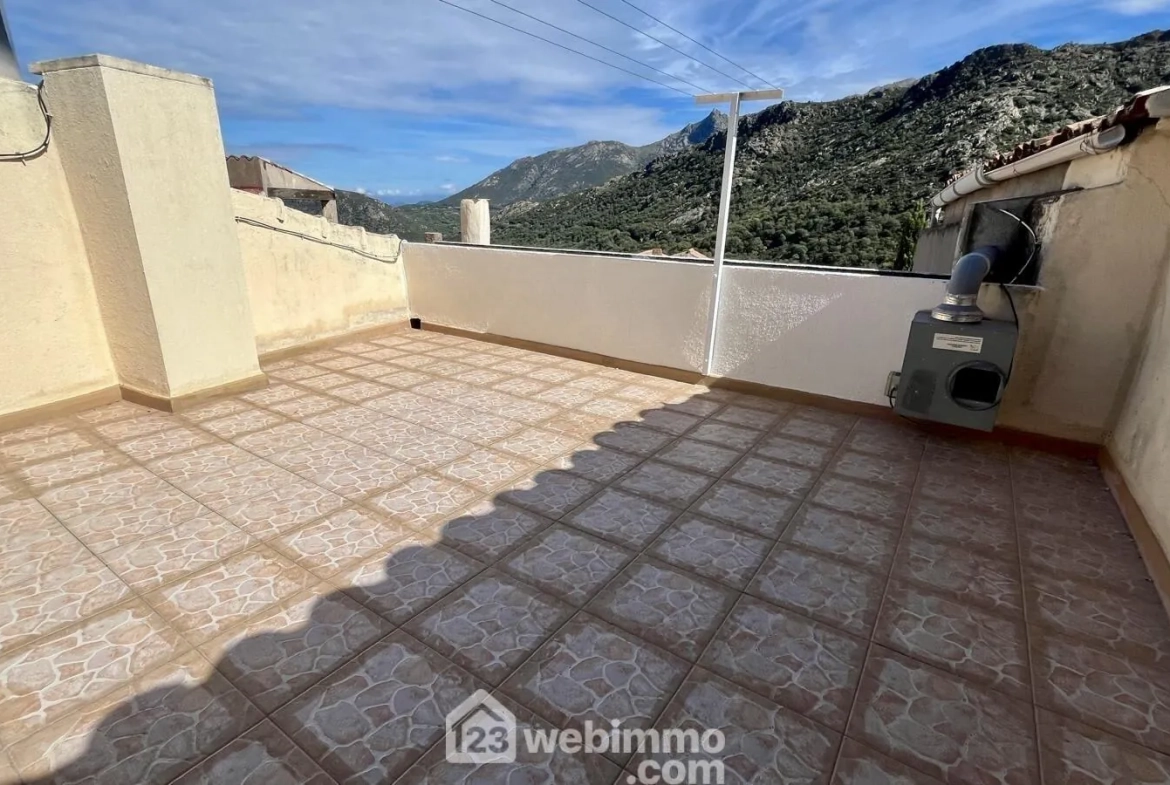 Belle maison de village de 128m² à Muro en Balagne avec terrasse et vue montagne 