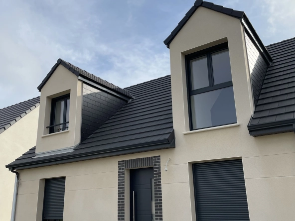 Maison écologique à Warloy-Baillon, 108 m² avec 3 chambres et jardin