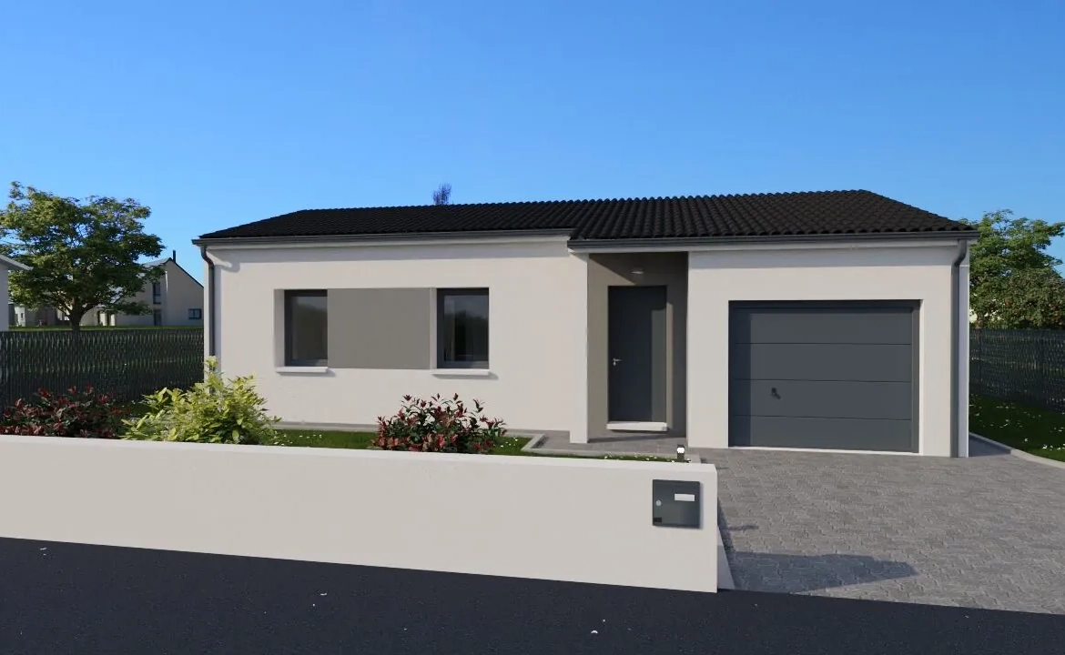 Maison neuve de 61 m² avec 2 chambres à Scorbé-Clairvaux, moderne et lumineuse 