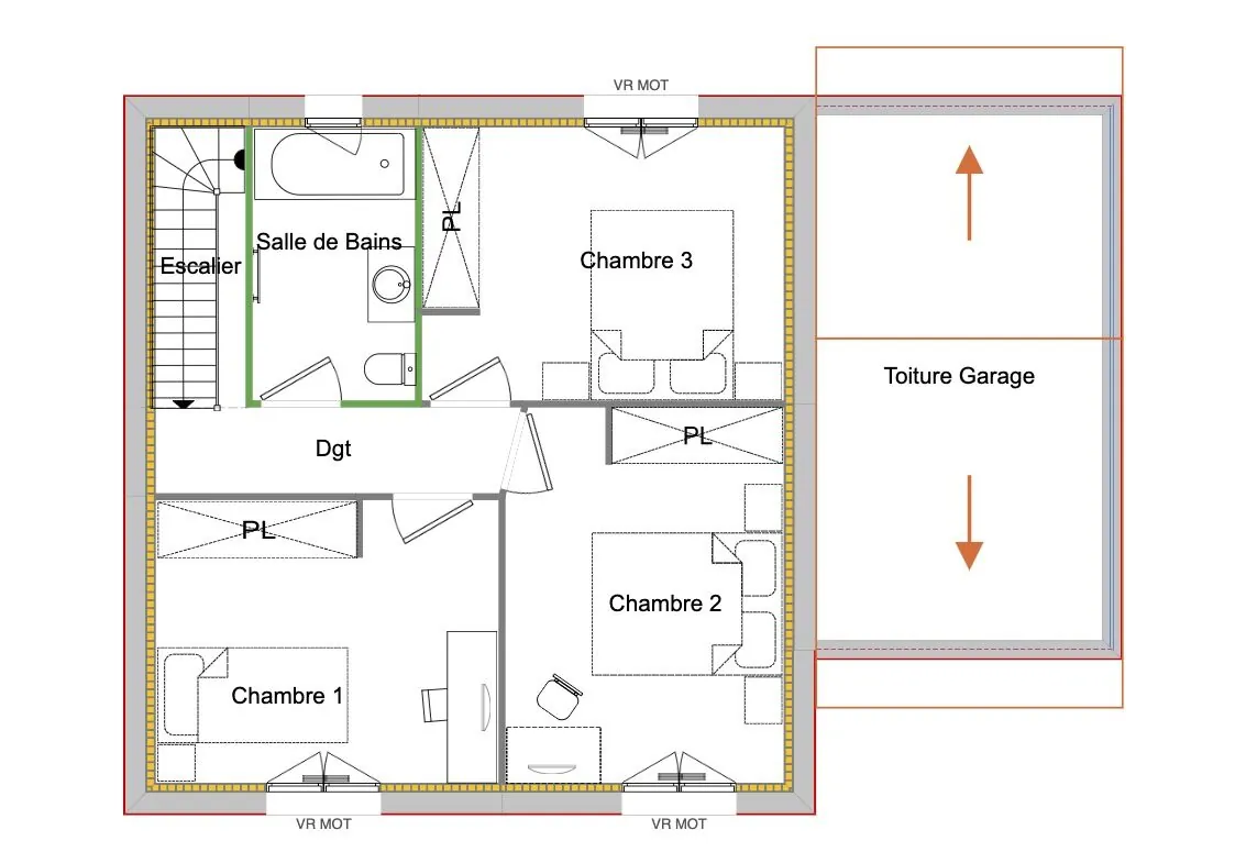 Belle maison en VEFA à Chirens avec 3 chambres, garage et emplacement privilégié 