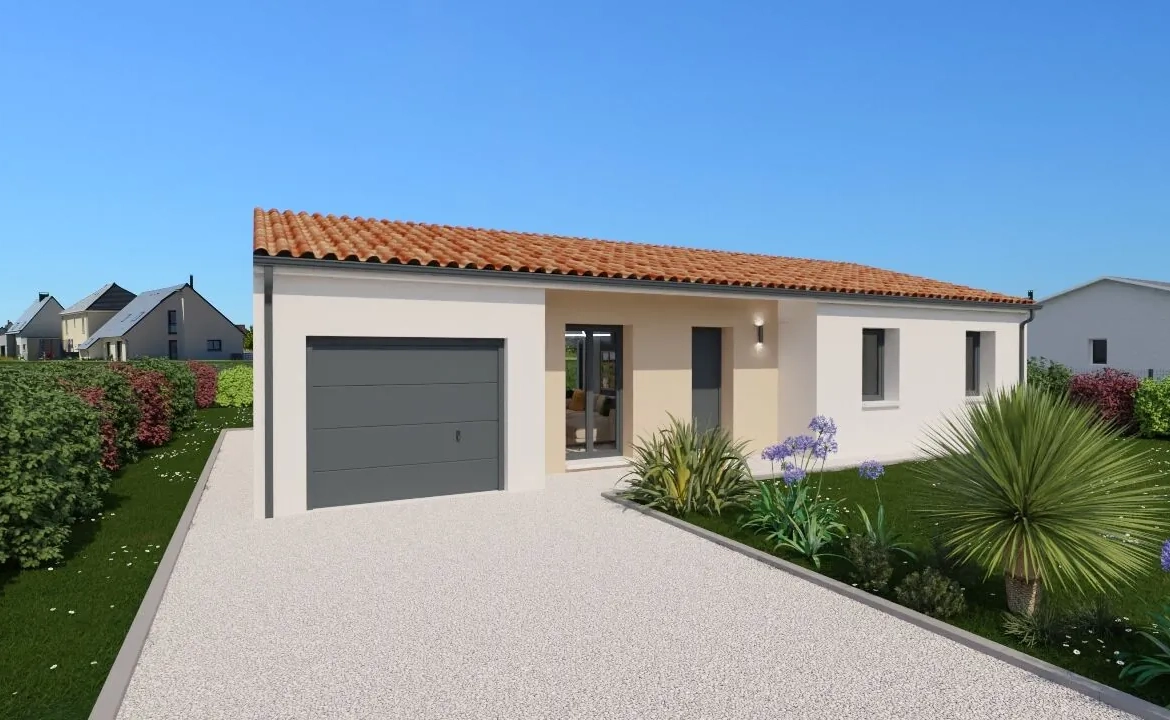 Maison neuve Corfou 101 m² à Scorbe-Clairvaux - Confort et élégance 