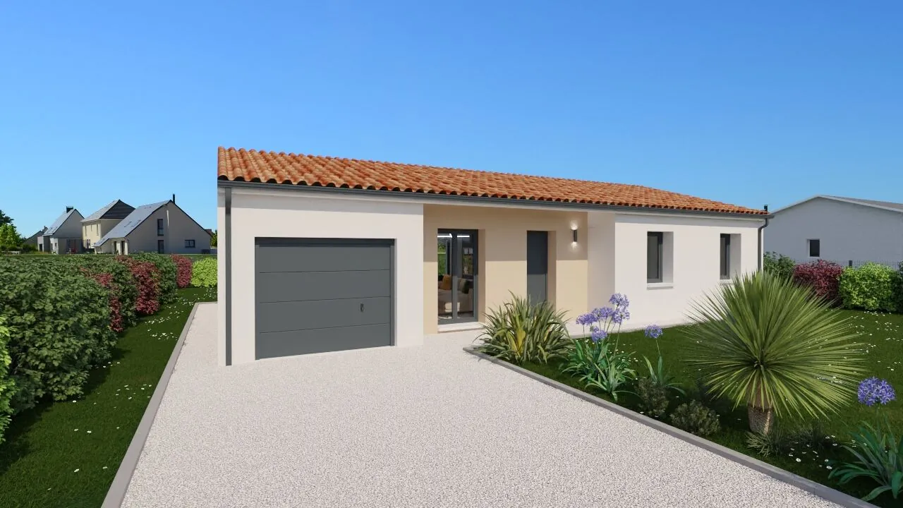 Maison neuve Corfou 101 m² à Scorbe-Clairvaux - Confort et élégance 
