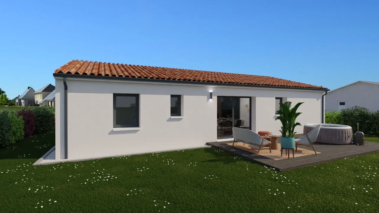 Maison neuve Corfou 101 m² à Scorbe-Clairvaux - Confort et élégance 