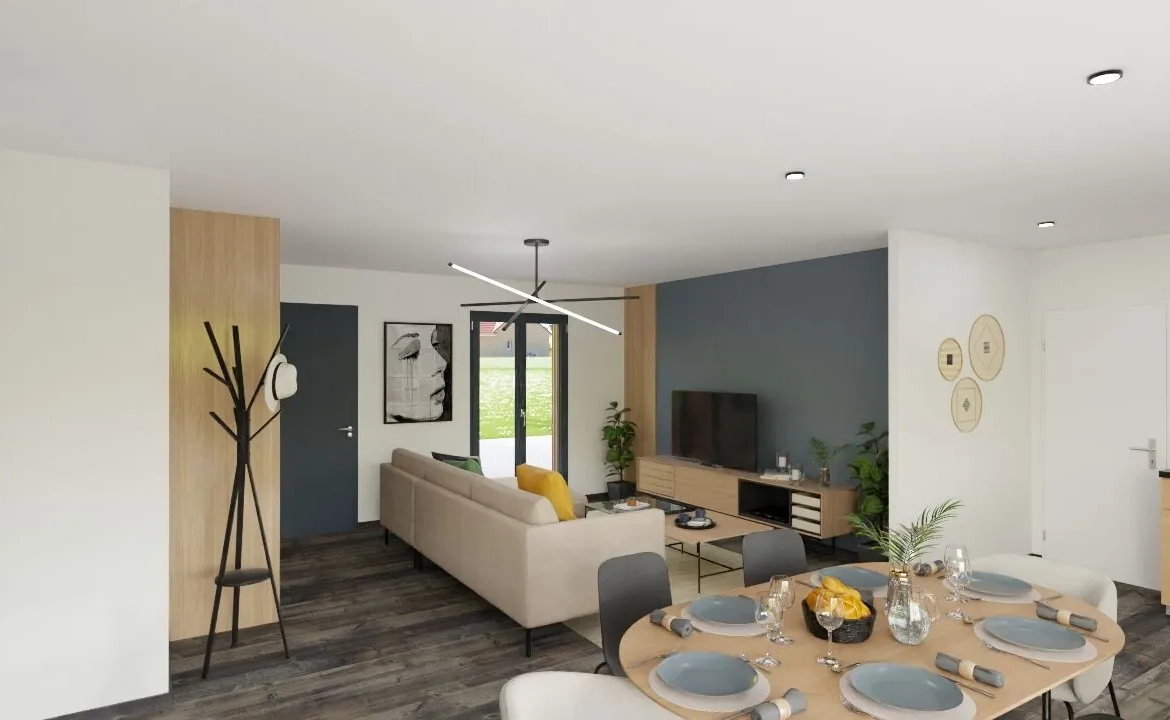 Maison neuve Corfou 101 m² à Scorbe-Clairvaux - Confort et élégance 