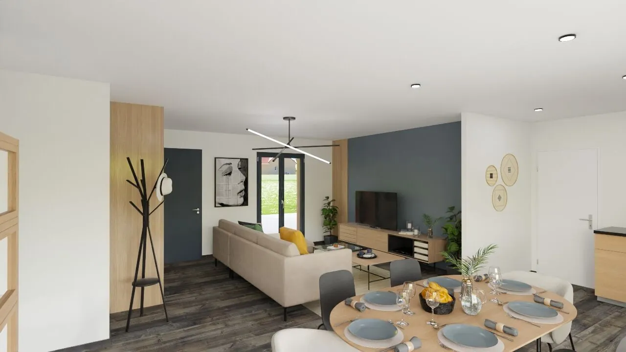 Maison neuve Corfou 101 m² à Scorbe-Clairvaux - Confort et élégance 