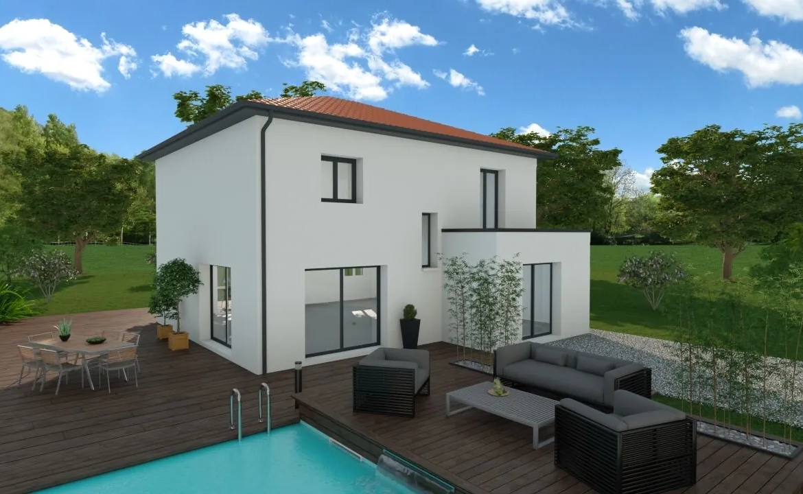 Maison neuve 100 m² à Beaucroissant avec jardin et conformité RE 2020 - Opportunité à saisir 