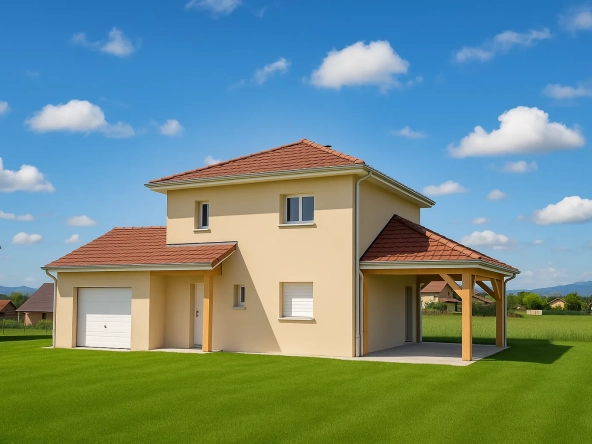 Maison neuve de 90 m² avec jardin à Brens – Construction écologique RE 2020