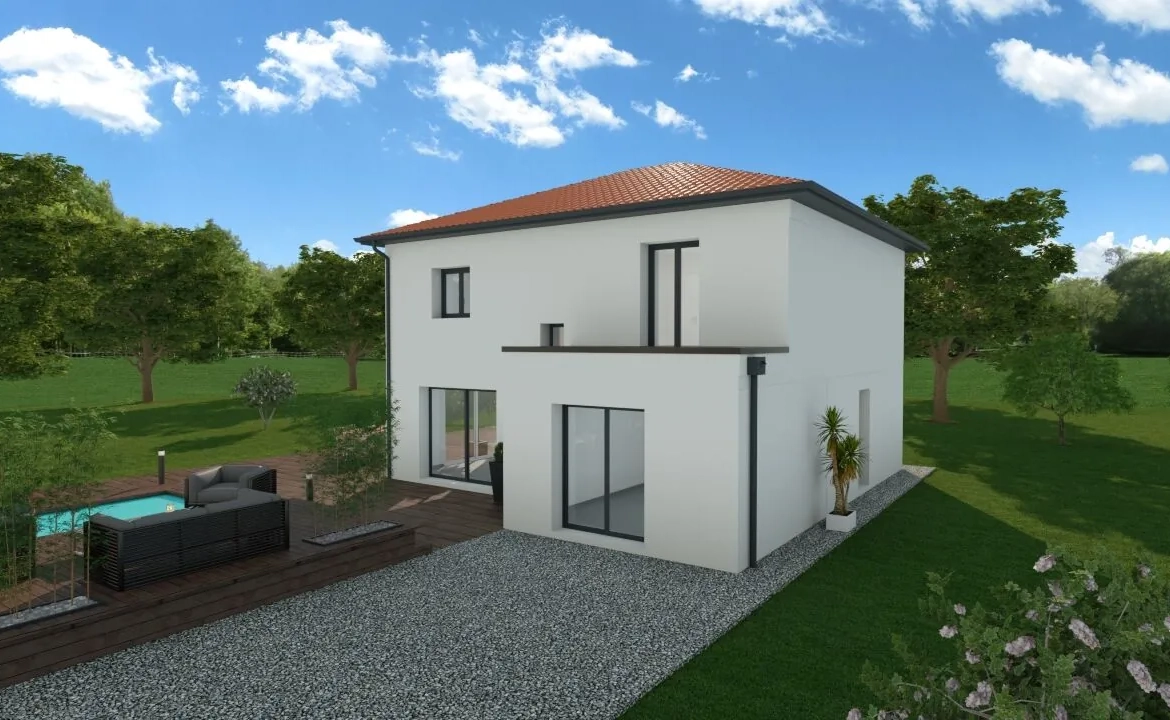 Maison neuve de 90 m² à Pontcharra avec 3 chambres et garage 