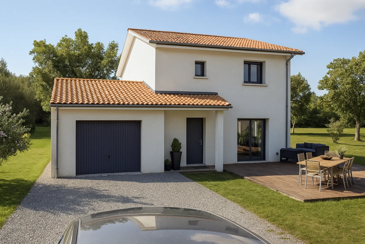 Maison neuve de 90 m² à Pontcharra avec 3 chambres et extensibilité 