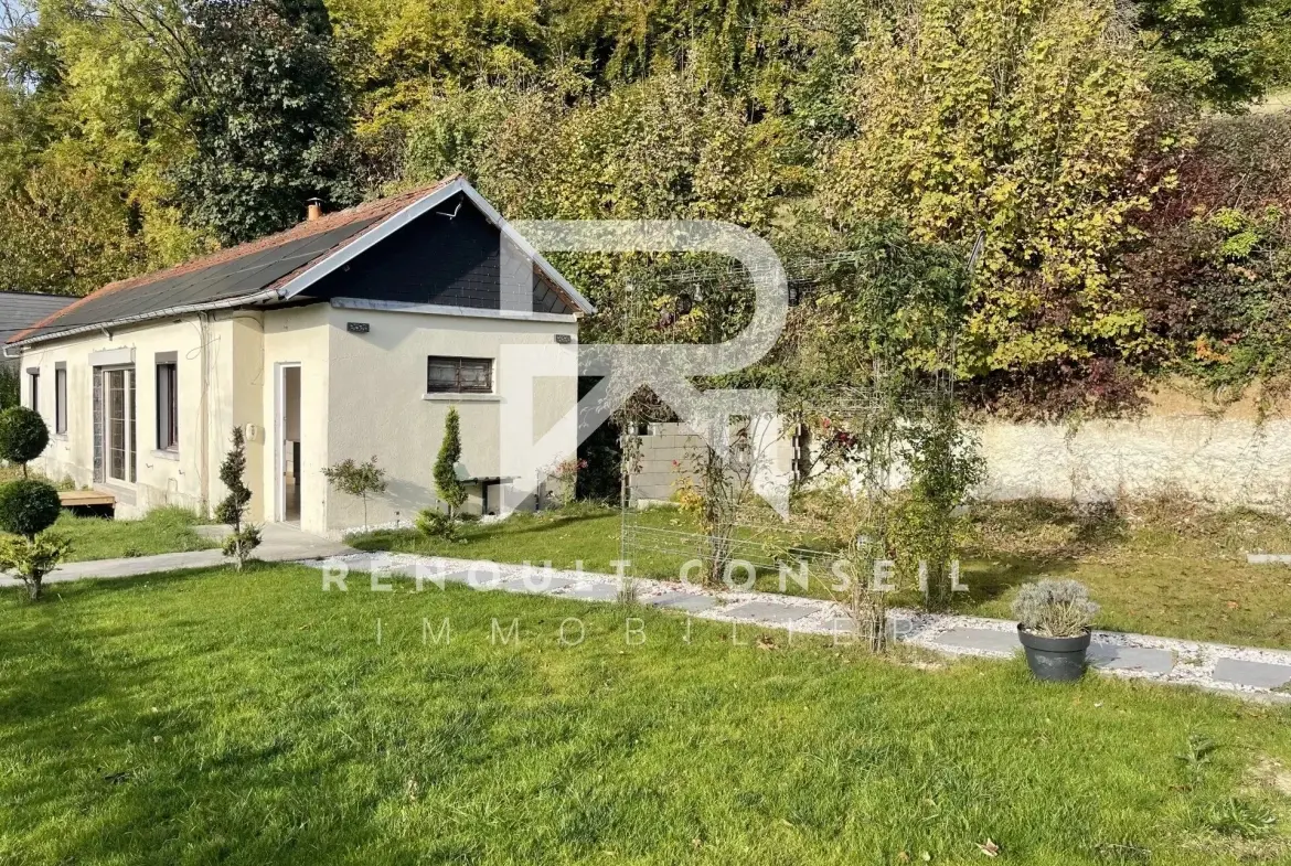 Maison lumineuse à Rouen avec grand jardin et potentiel constructible 