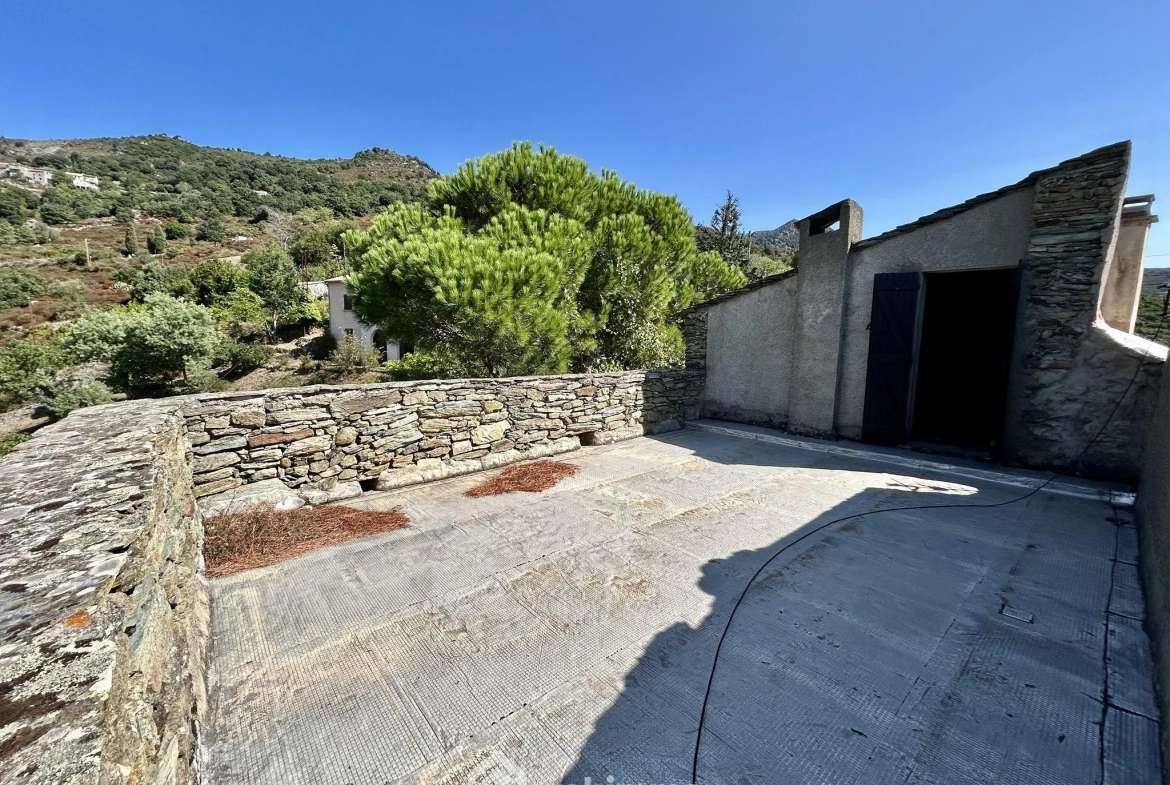 Maison de village à Bigorno avec terrasse et vue panoramique en Corse 