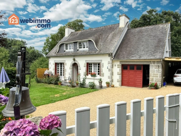 Charmante maison de 97 m² avec jardin à Ploumilliau, proche des plages et Lannion