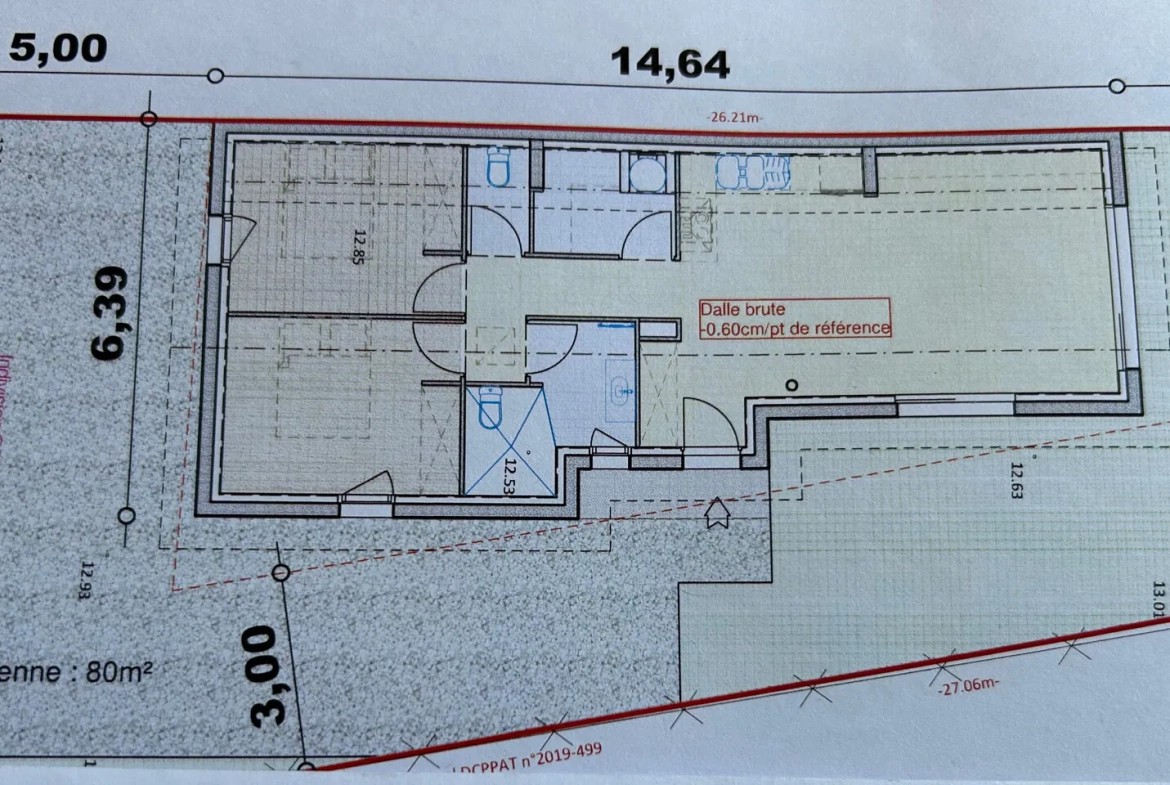 Terrain constructible plat de 242 m² à Labenne en vente 