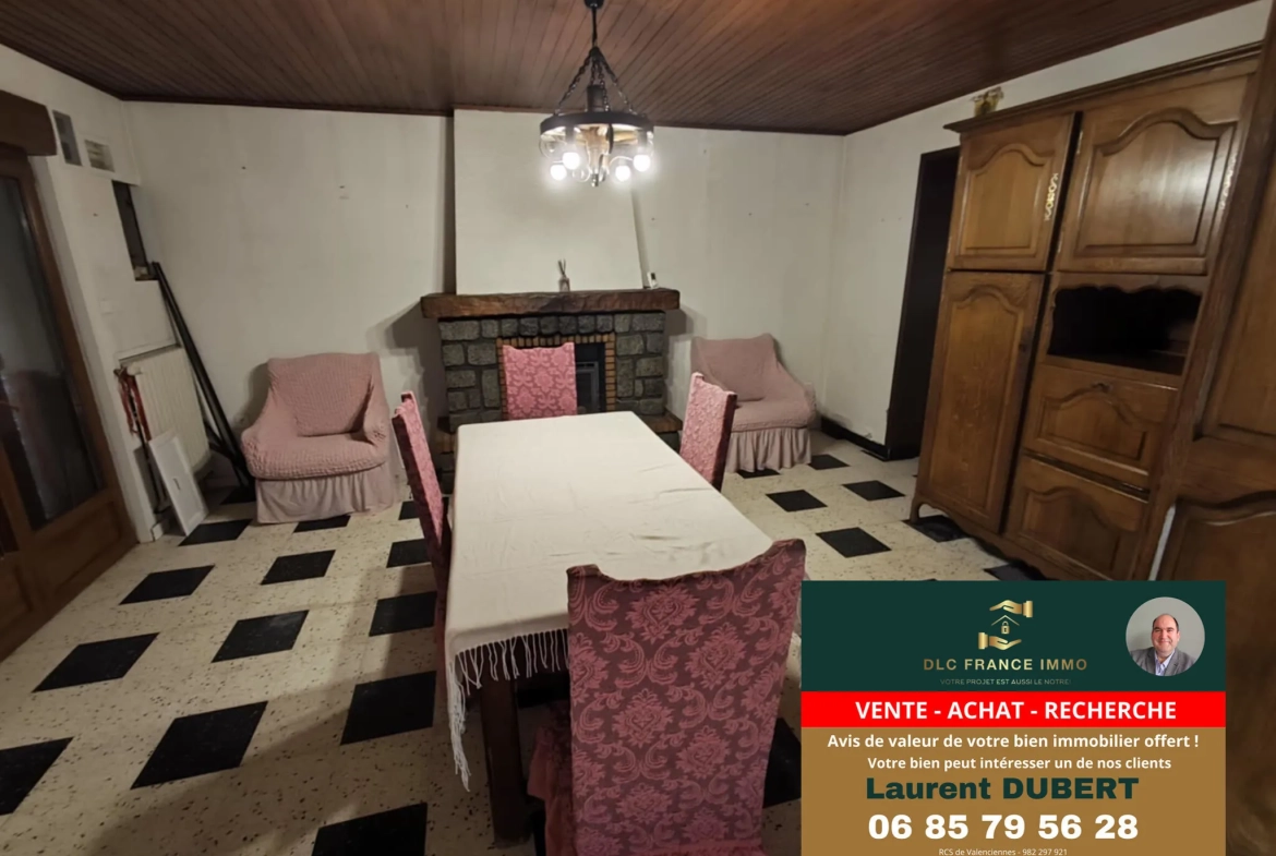 Maison individuelle à vendre à Wallers - secteur recherché, potentiel intéressant 