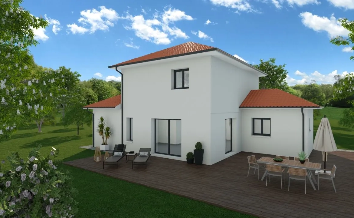 Maison à construire de 90 m² avec 3-4 chambres à Saint Jean de Bournay 