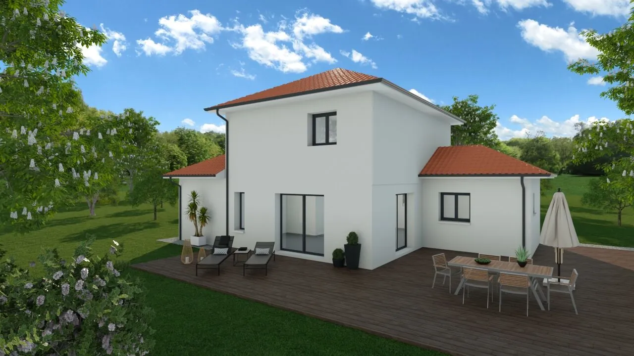 Maison à construire de 90 m² avec 3-4 chambres à Saint Jean de Bournay 