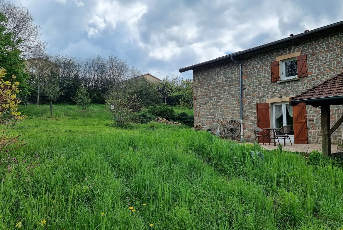 Belle maison en pierre de 200 m² avec grand terrain à La Ville 69470 