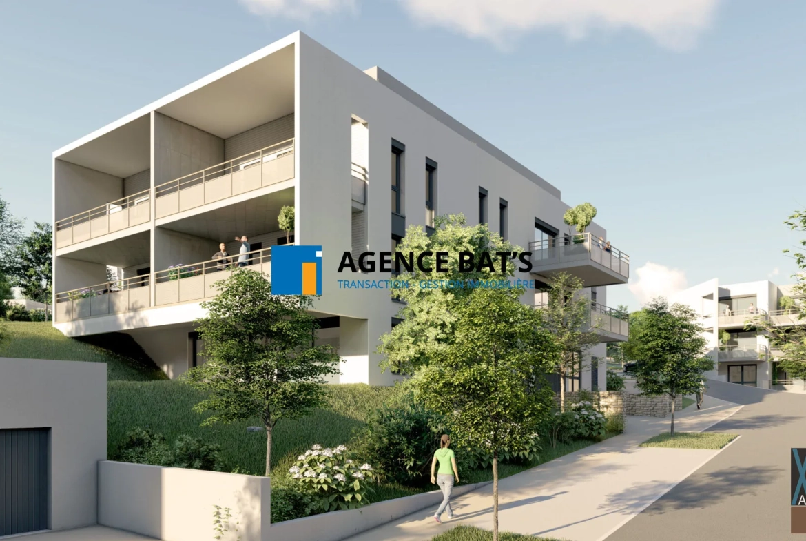 Appartement T3 neuf avec terrasse de 11 m² à Saint-Genest-Lerpt 