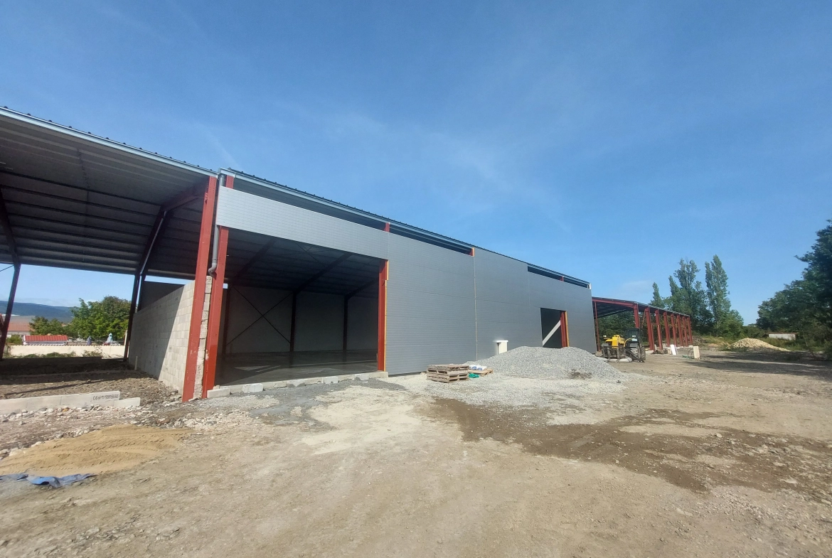 Dépôt industriel neuf de 198 m² à Montbrison proche Savigneux avec terrain 