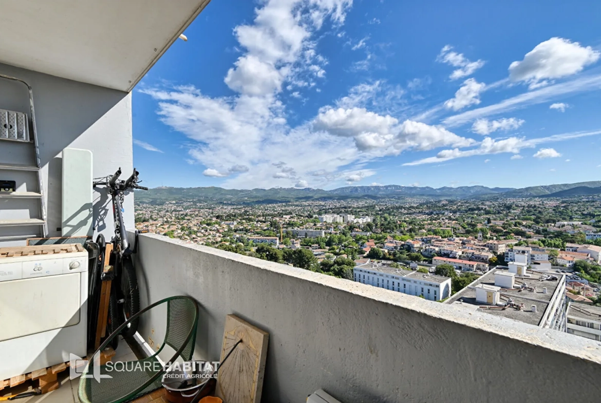 Appartement 4 pièces avec vue panoramique à Marseille 13013 - Cave et parking 