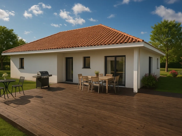 Construction maison individuelle de 90m² au Grand Lemps sur terrain de 530m²