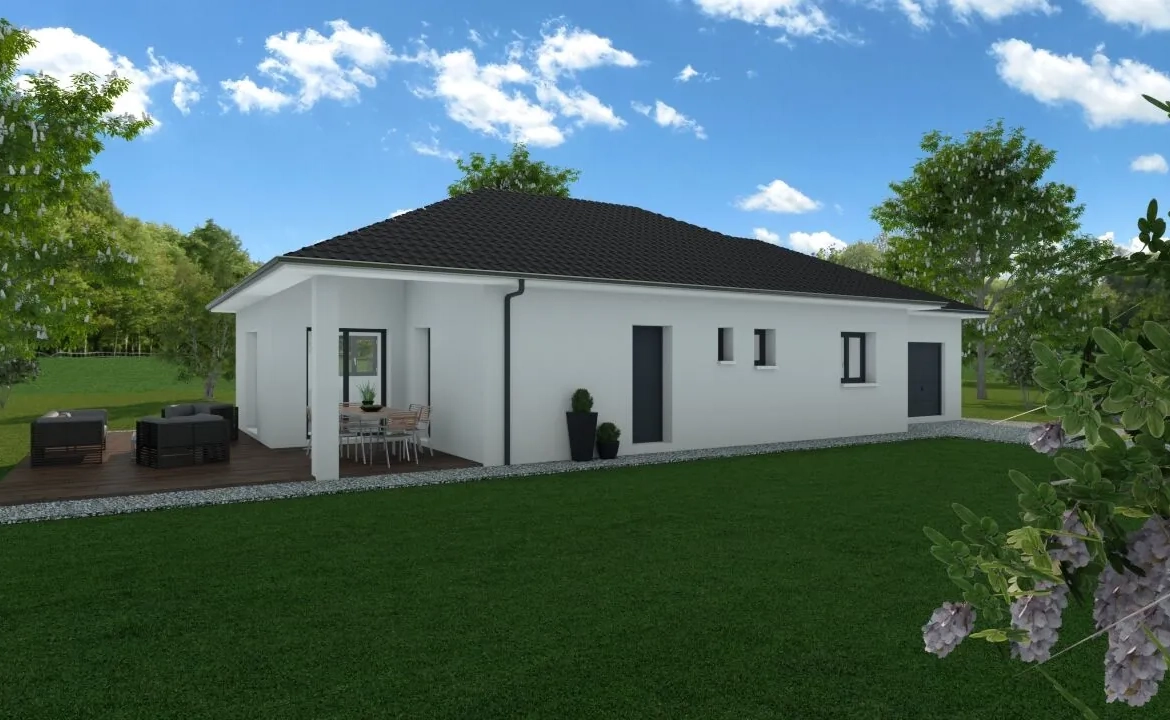 Construction maison individuelle de 90m² au Grand Lemps sur terrain de 530m² 