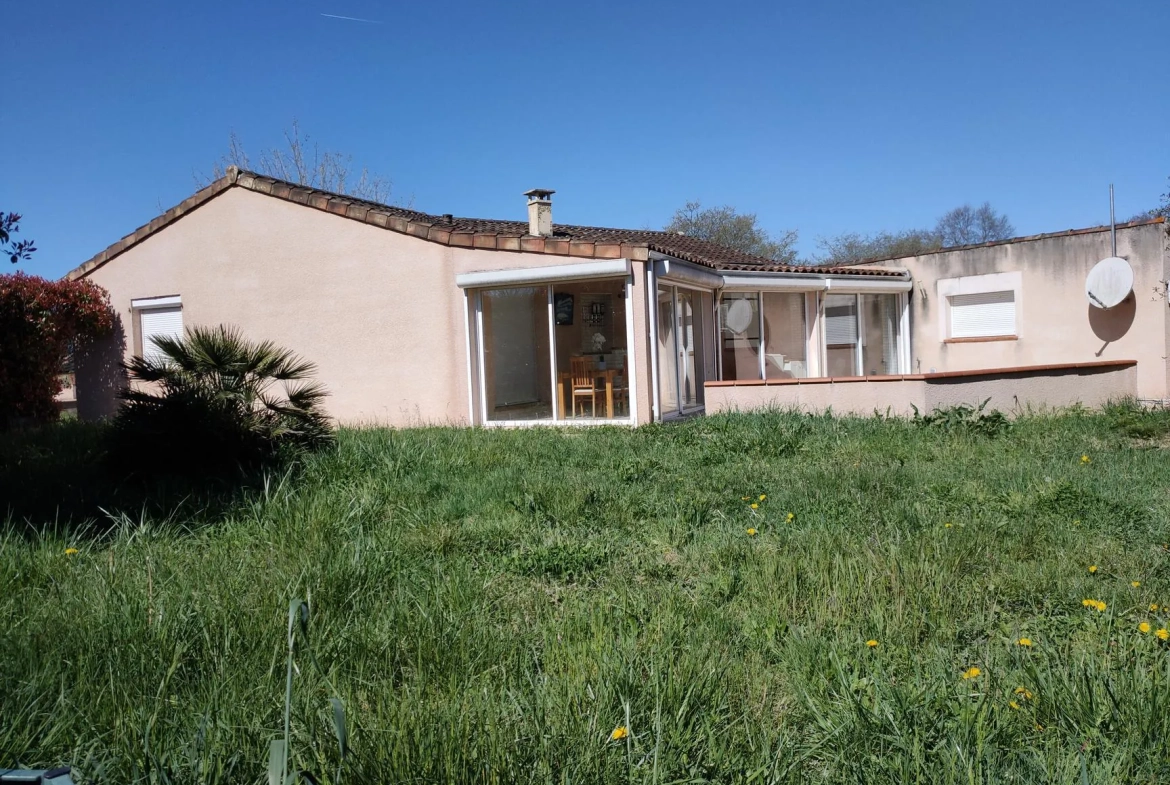 Belle villa de plain-pied à Marssac-sur-Tarn – 3 chambres, véranda, terrasse, garage 